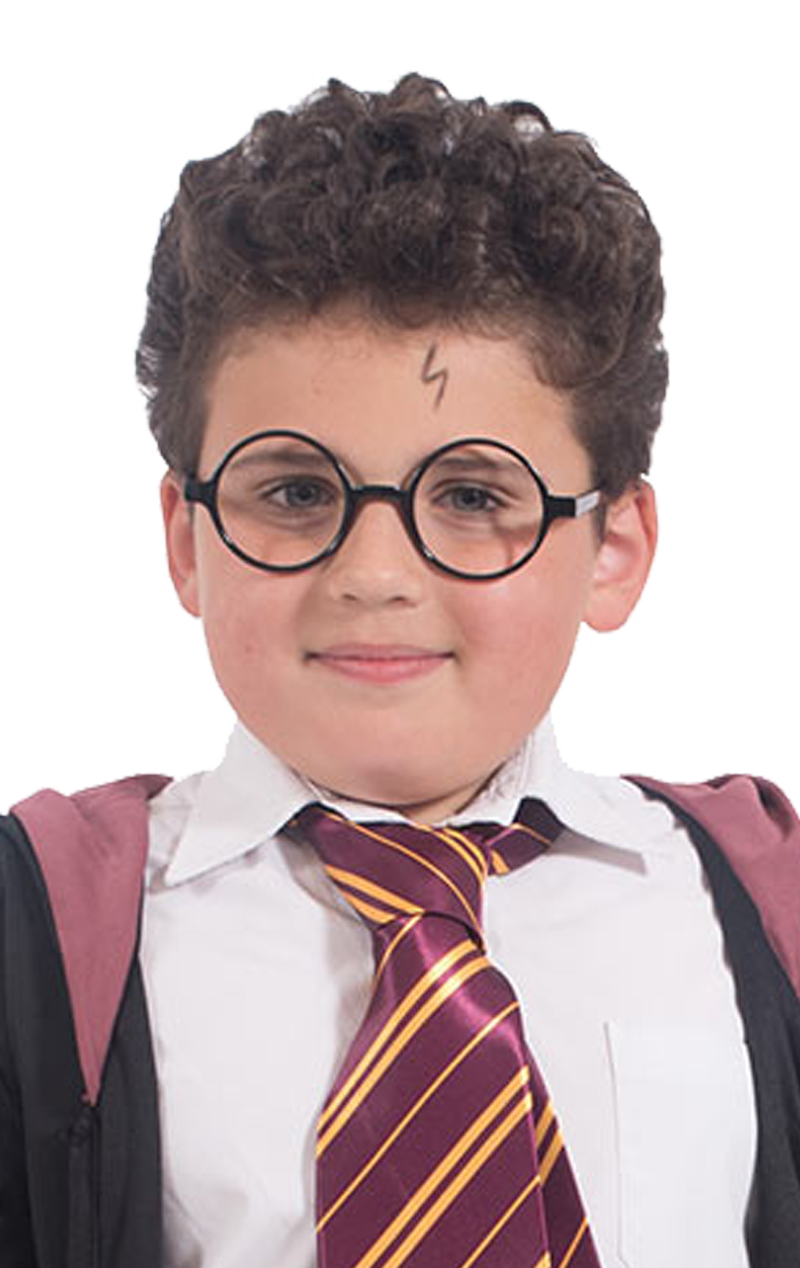 Schoolboy Black Round Glasses Accessory