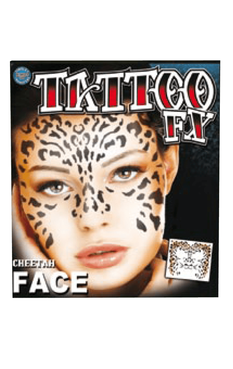 Cheetah Face Tattoo