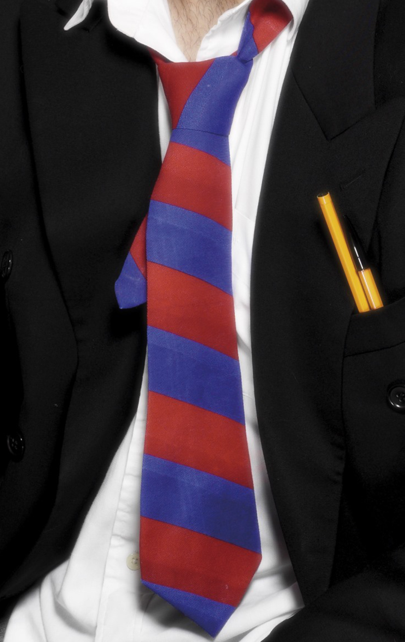 Red and Blue School Tie
