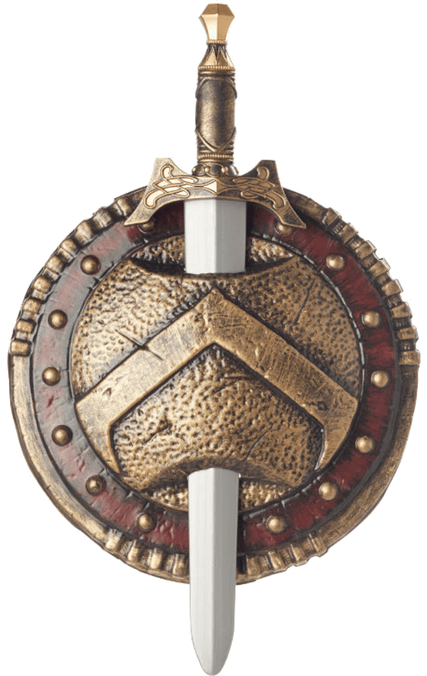 Spartan Combat Shield and Sword