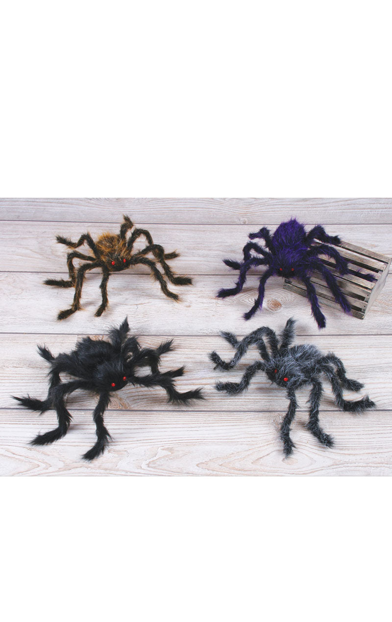 76cm Hairy Poseable Spider Decoration
