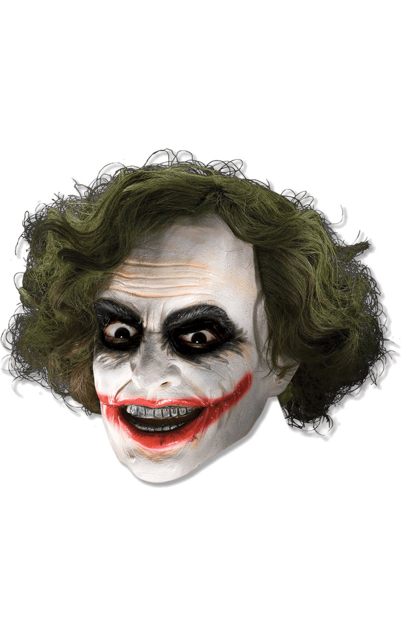 Adult The Joker Facepiece with Hair Accessory