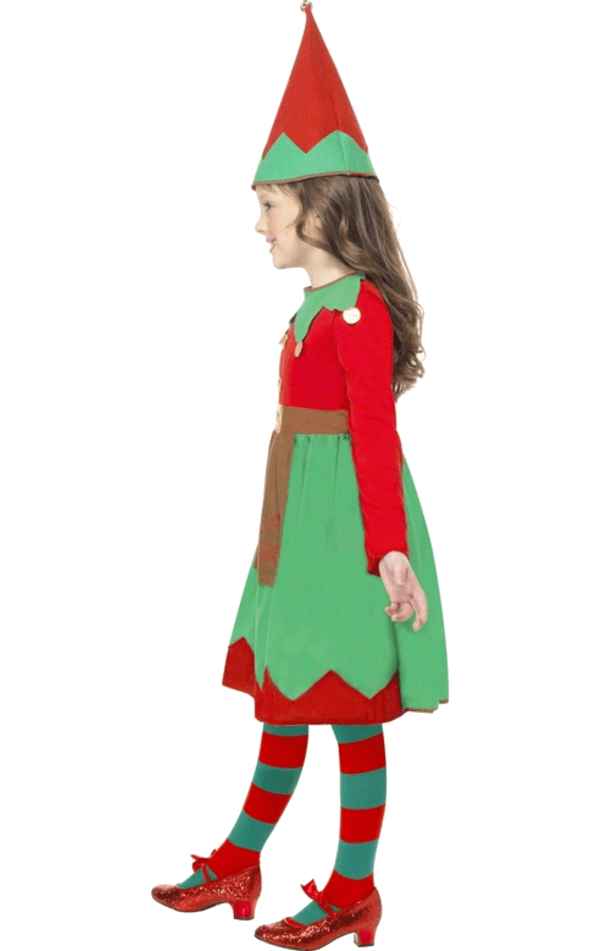 Kids Elf Girl Christmas Costume