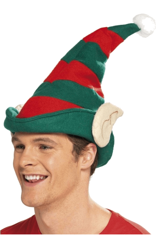 Striped Elf Hat and Ears Accessory