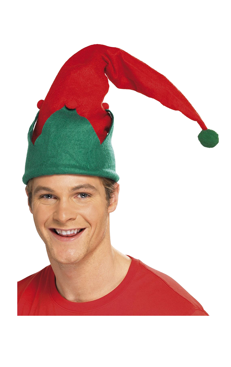 Adult Red Elf Hat Accessory