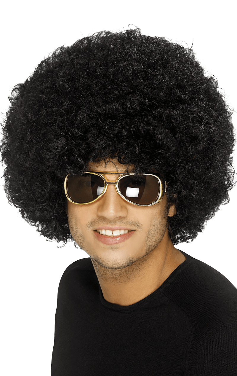 Funky Black Afro Wig Accessory