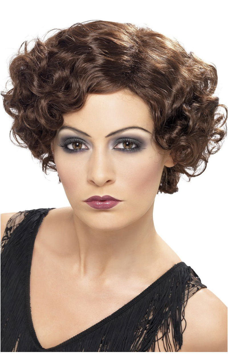 Brown 20s Flirty Flapper Wig