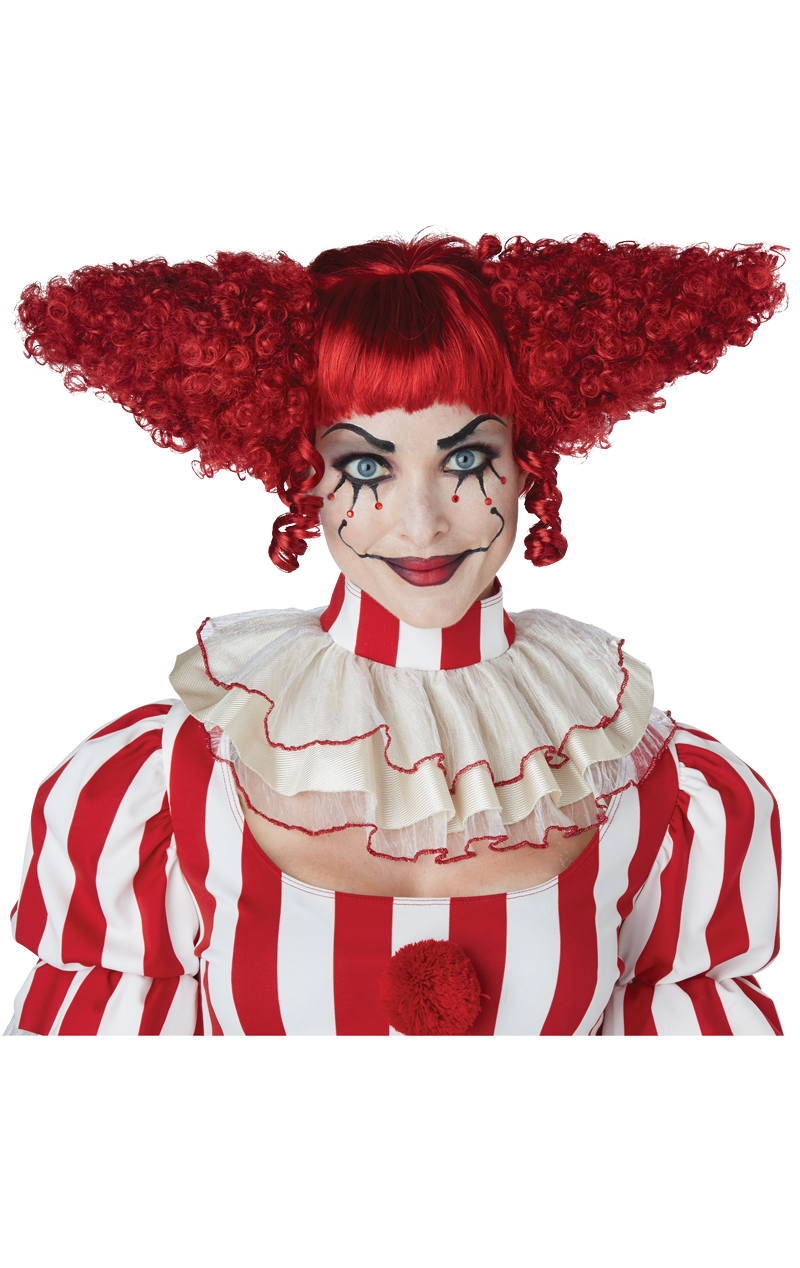 Creepy Red Clown Wig