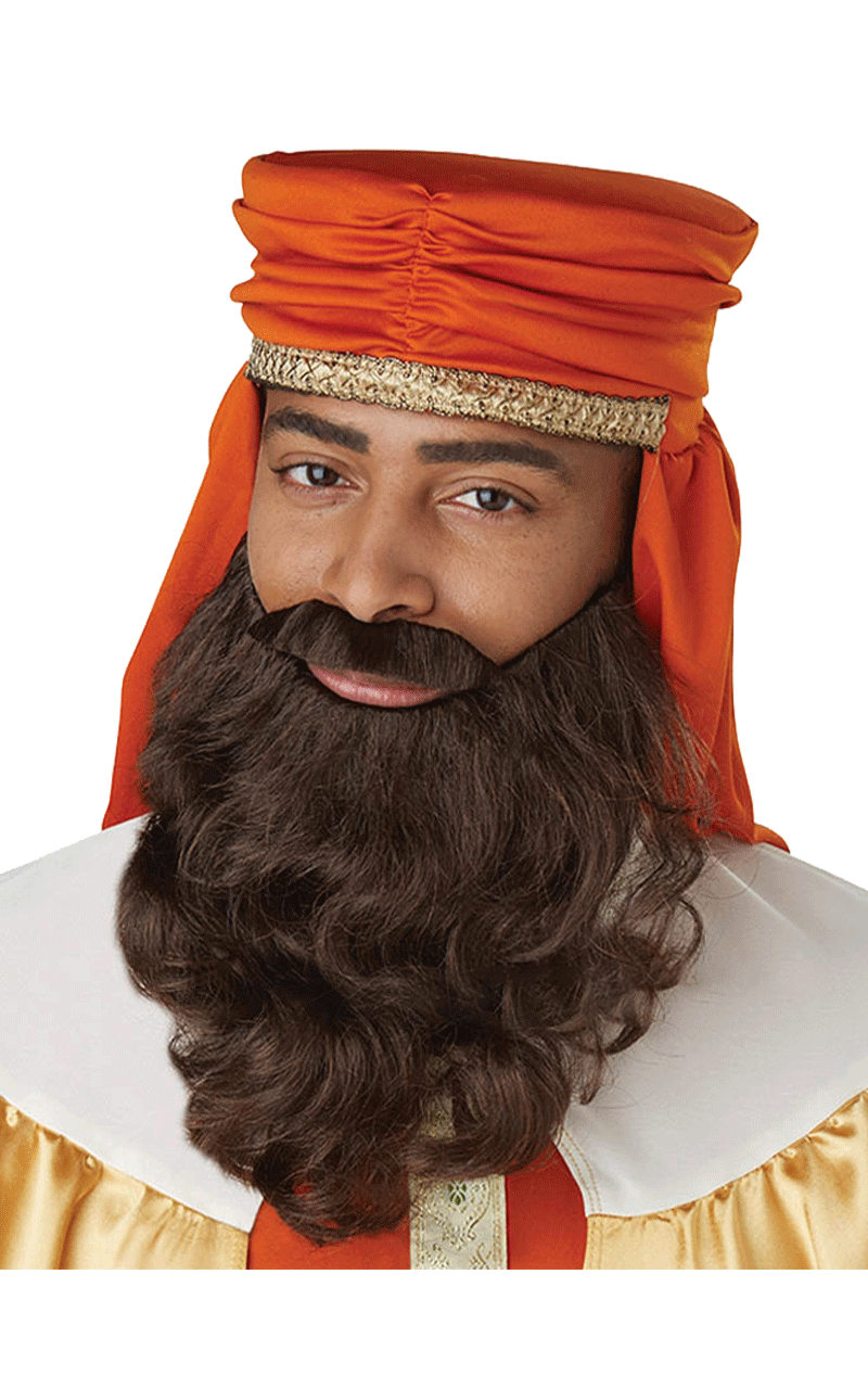 Adult Brown Wise Man Beard Accessory