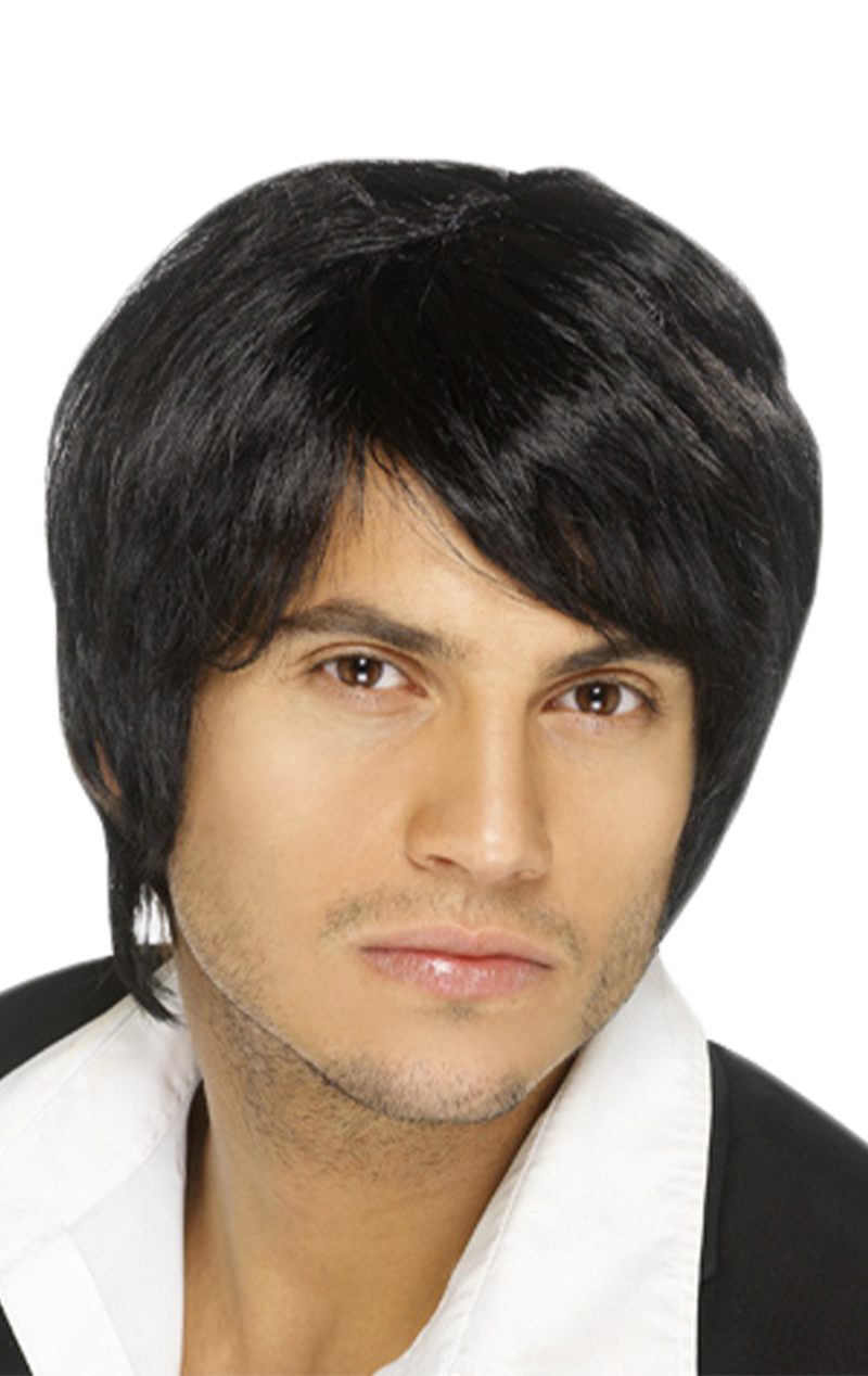 Boy Band Wig (Black)