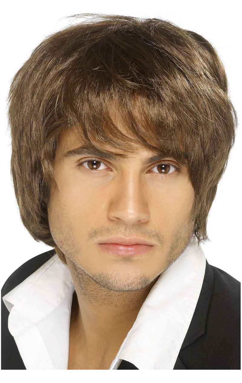 Boy Band Wig (Brown)