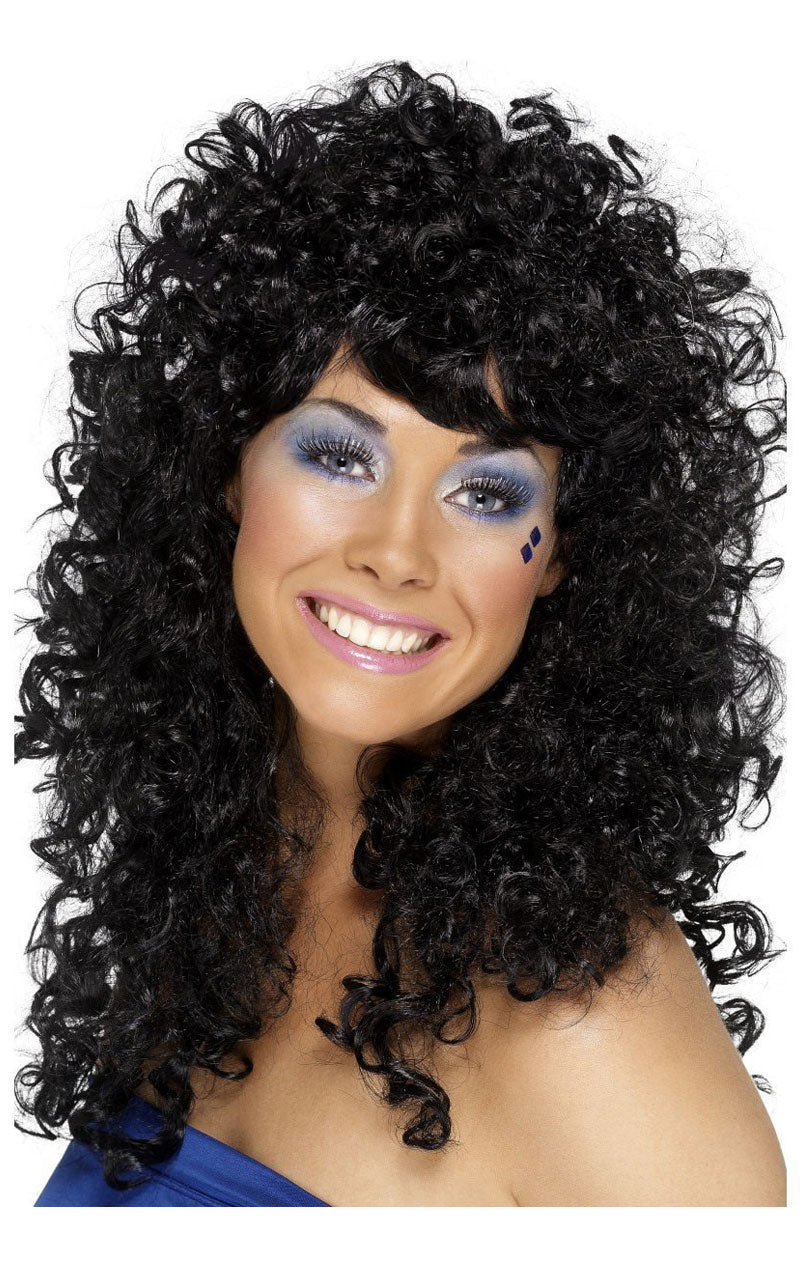 Curly Black Boogie Babe Wig
