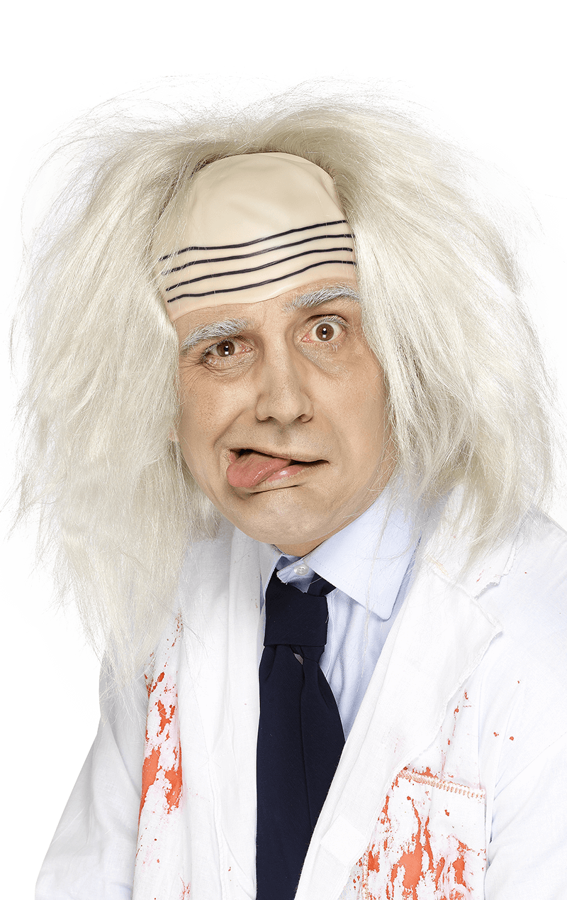 White Professor Wig