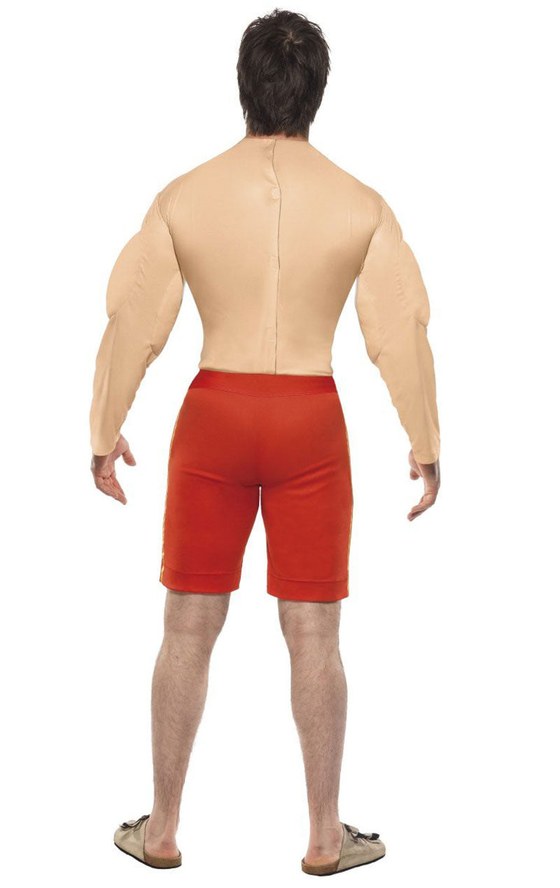 Mens Muscle Chest Baywatch Lifeguard Costume