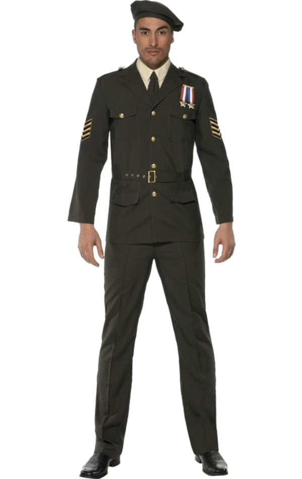 Adult Mens Wartime Officer Costume