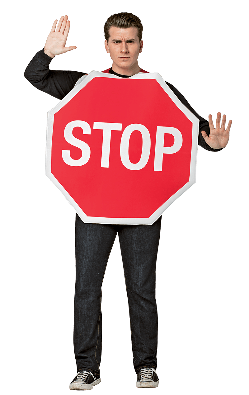 Adult Stop Sign Costume