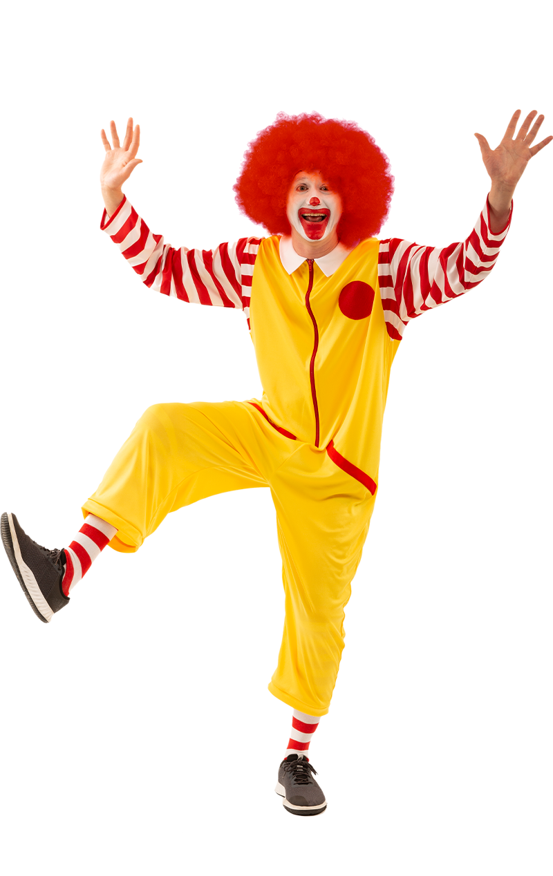 Mens Ronald Clown Costume