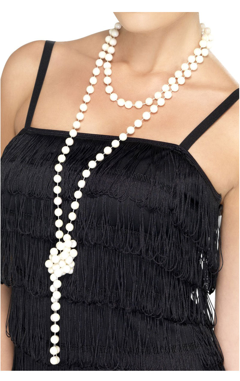Womens Long Pearl Necklace