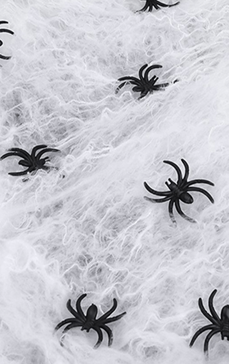 Jumbo White Spider Web
