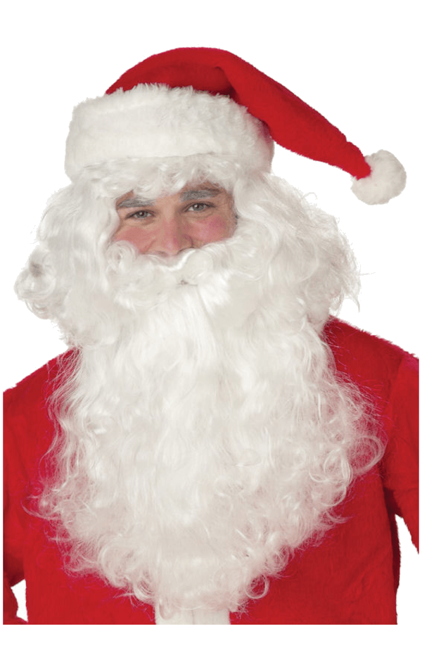 Adult Fine Curl Santa Wig and Beard Accessory Set