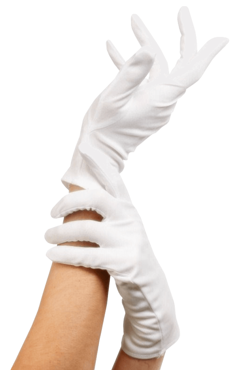 White shop dress gloves