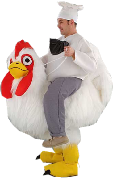 Luxury Ride On Chicken Mascot Costume