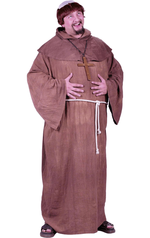 Adult Medieval Monk Costume (Plus Size)