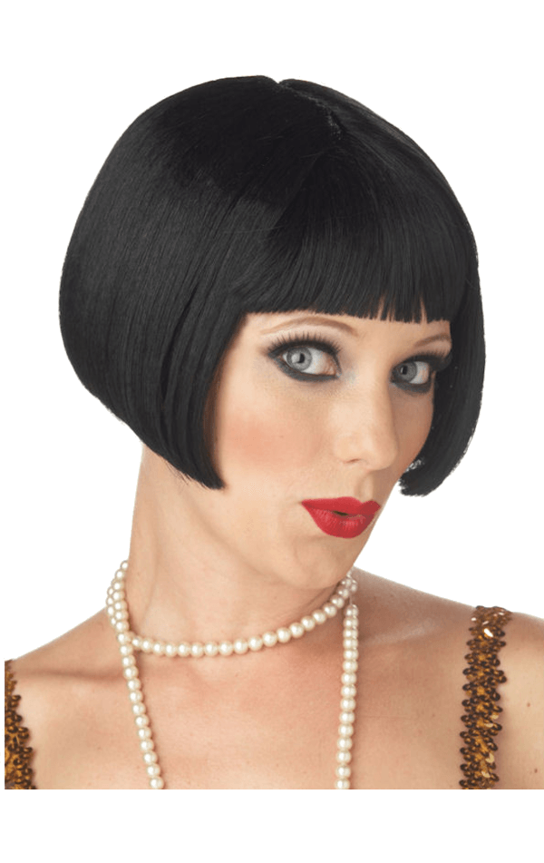 Flirty Flapper Black Wig