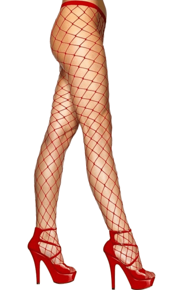Red Whale Fishnet Tights