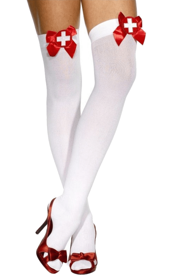 Adult Nurse Thigh High Stockings