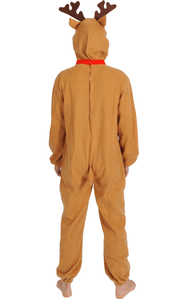 Adult Red Nose Christmas Reindeer Costume