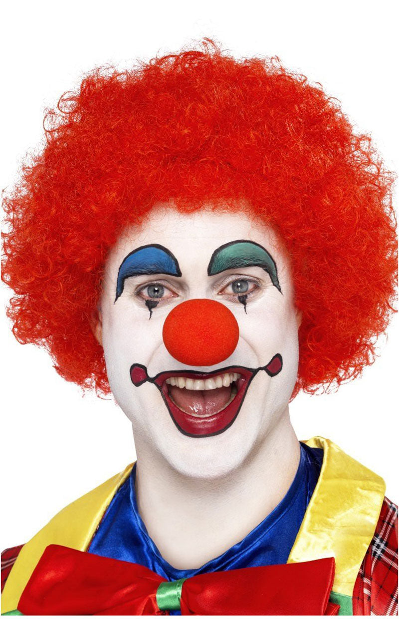 Red Afro Clown Wig