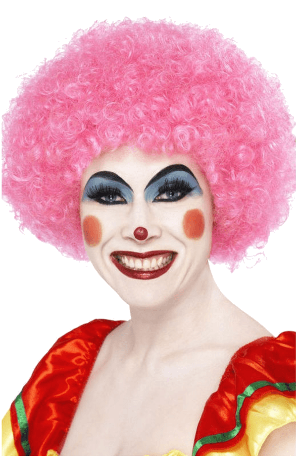 Economy Clown Wig in PINK