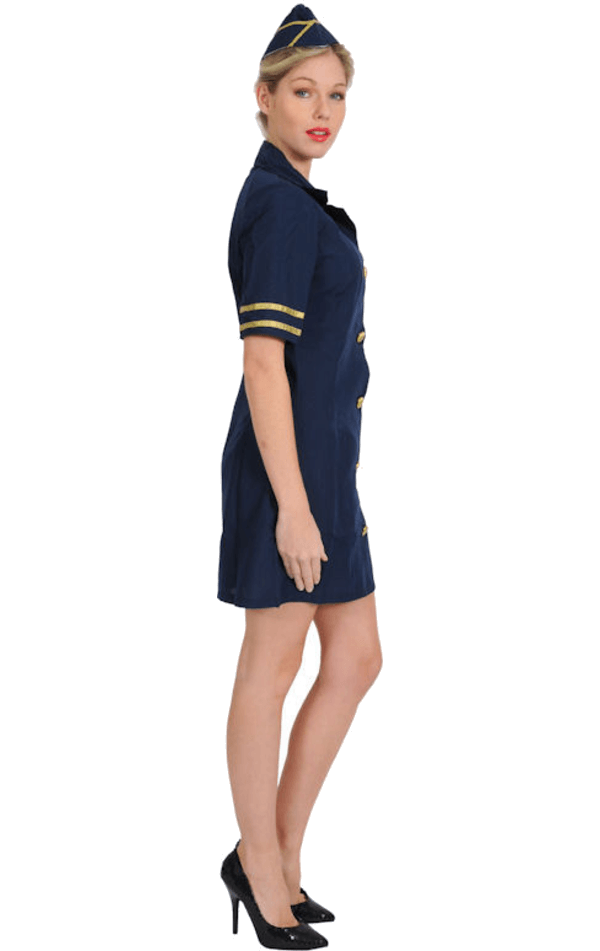 Adult Blue Air Hostess Costume