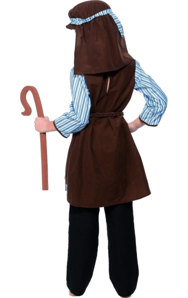 Childrens Shepherd Nativity Costume and Staff