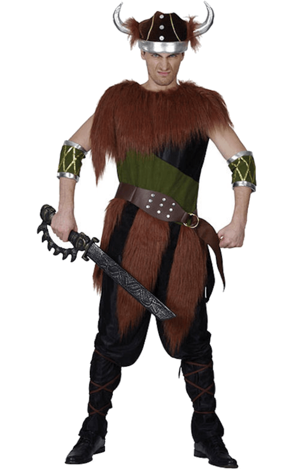 Adult Fur Viking Man Costume