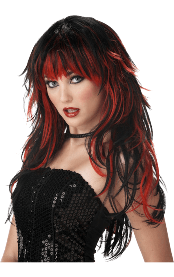 Red and Black Tempting Tresses Wig