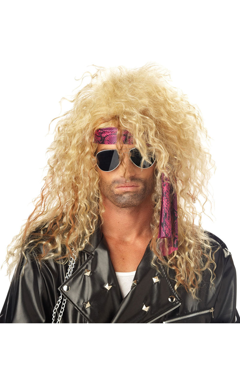 Heavy Metal Rocker Blonde Wig