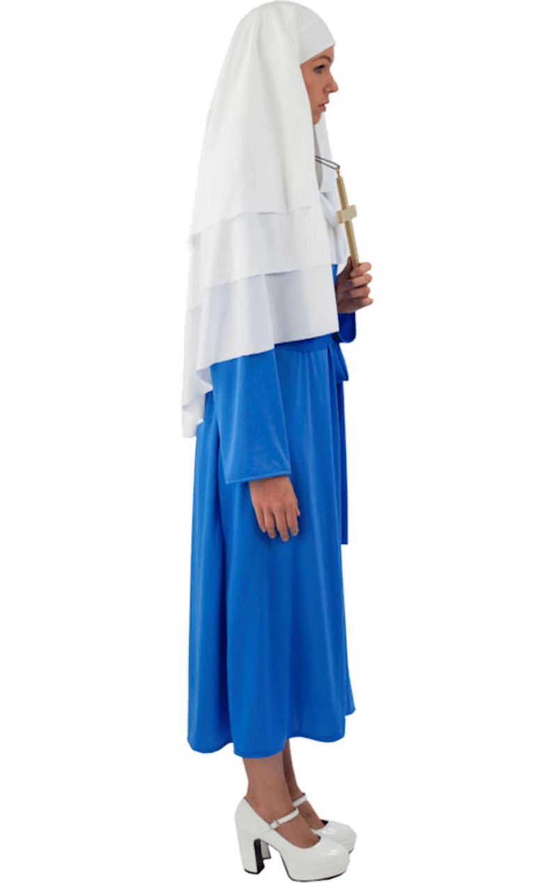 Womens Blue Nun Costume