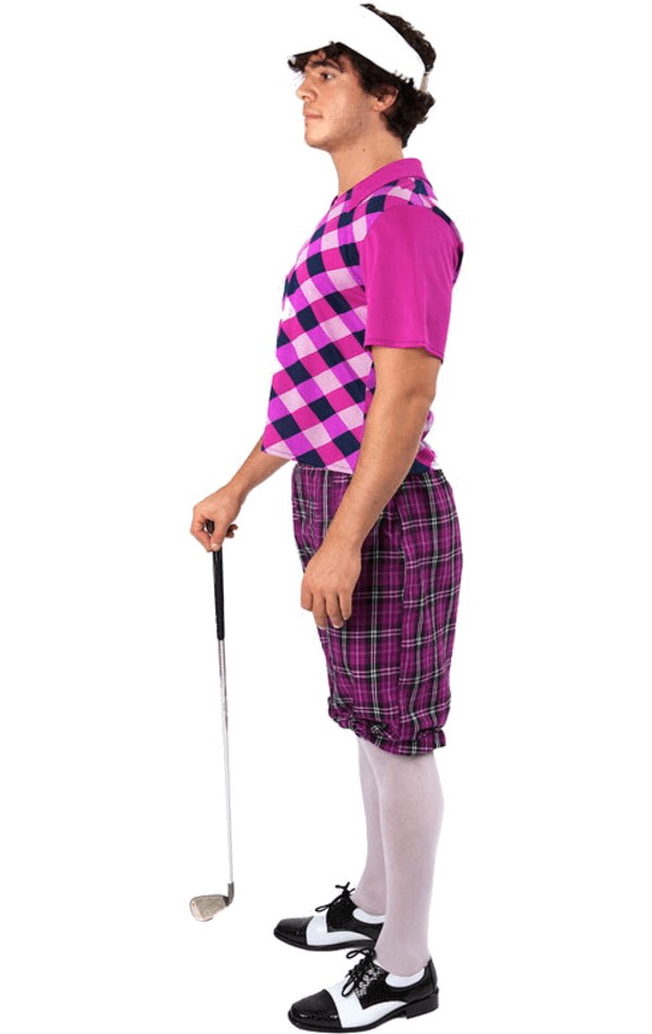 Mens Purple Pub Golf Costume