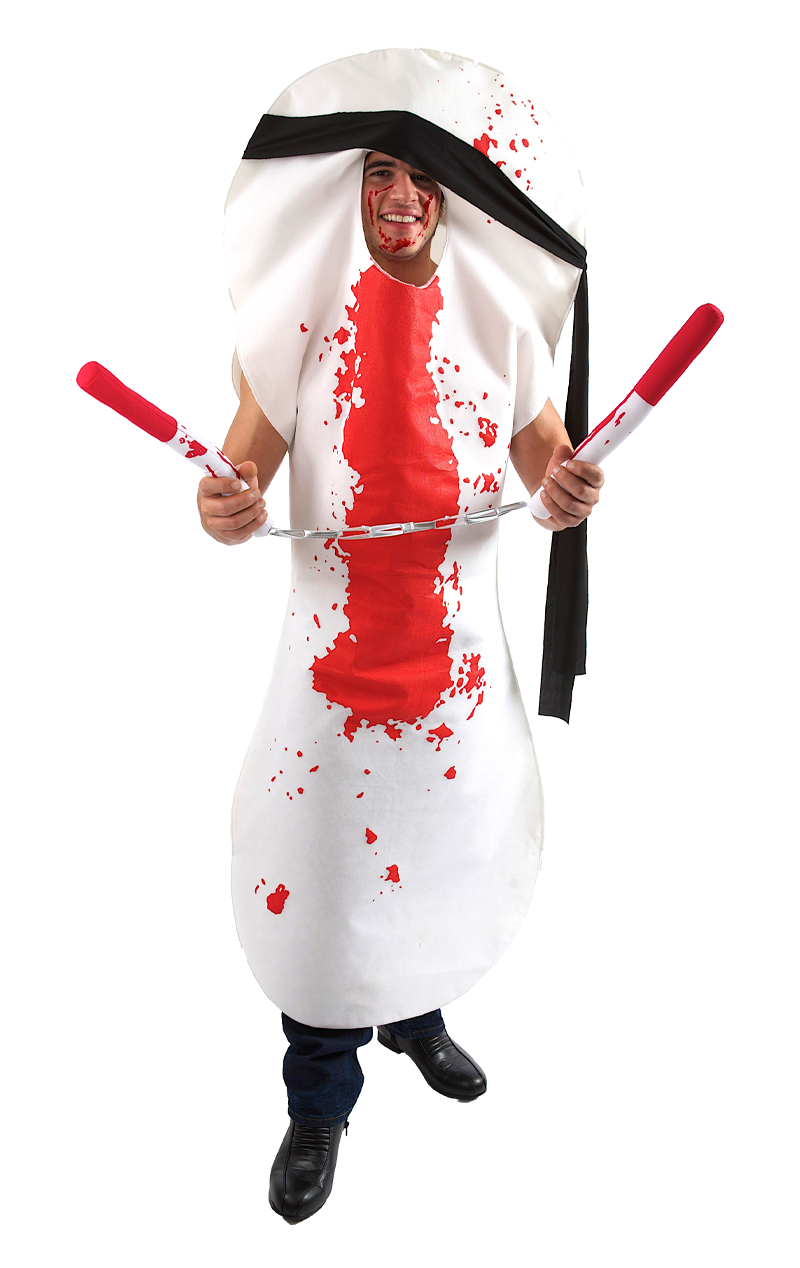 Mens Ninja Sanitary Towel Costume