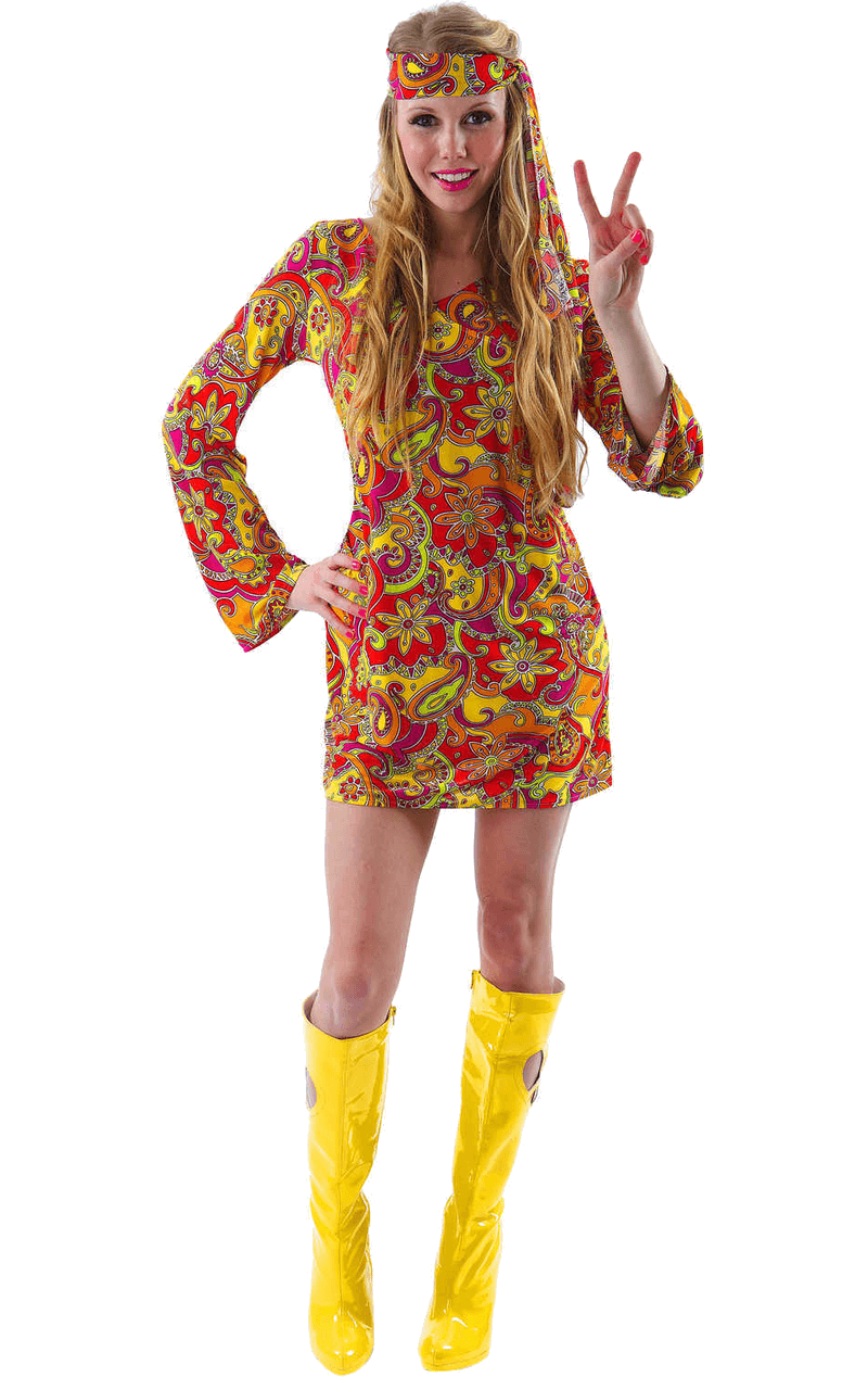 Female 1960s Hippie Costume