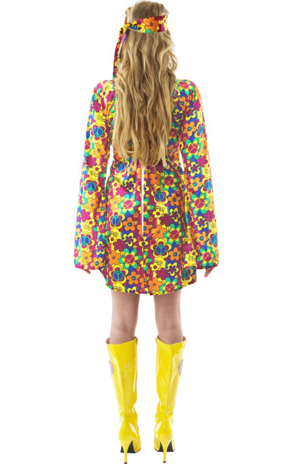 Adult 1960s Flower Power Hippy Costume