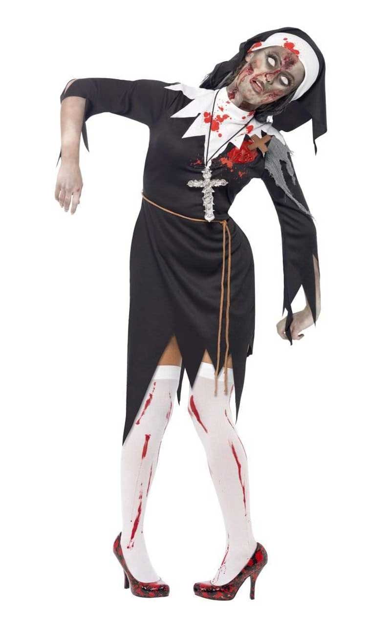 Womens Zombie Nun Costume