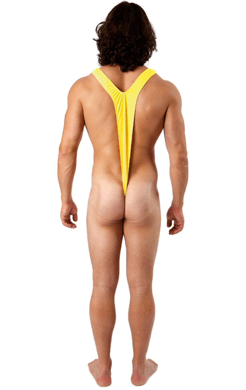 Adult Borat Yellow Mankini Swimsuit