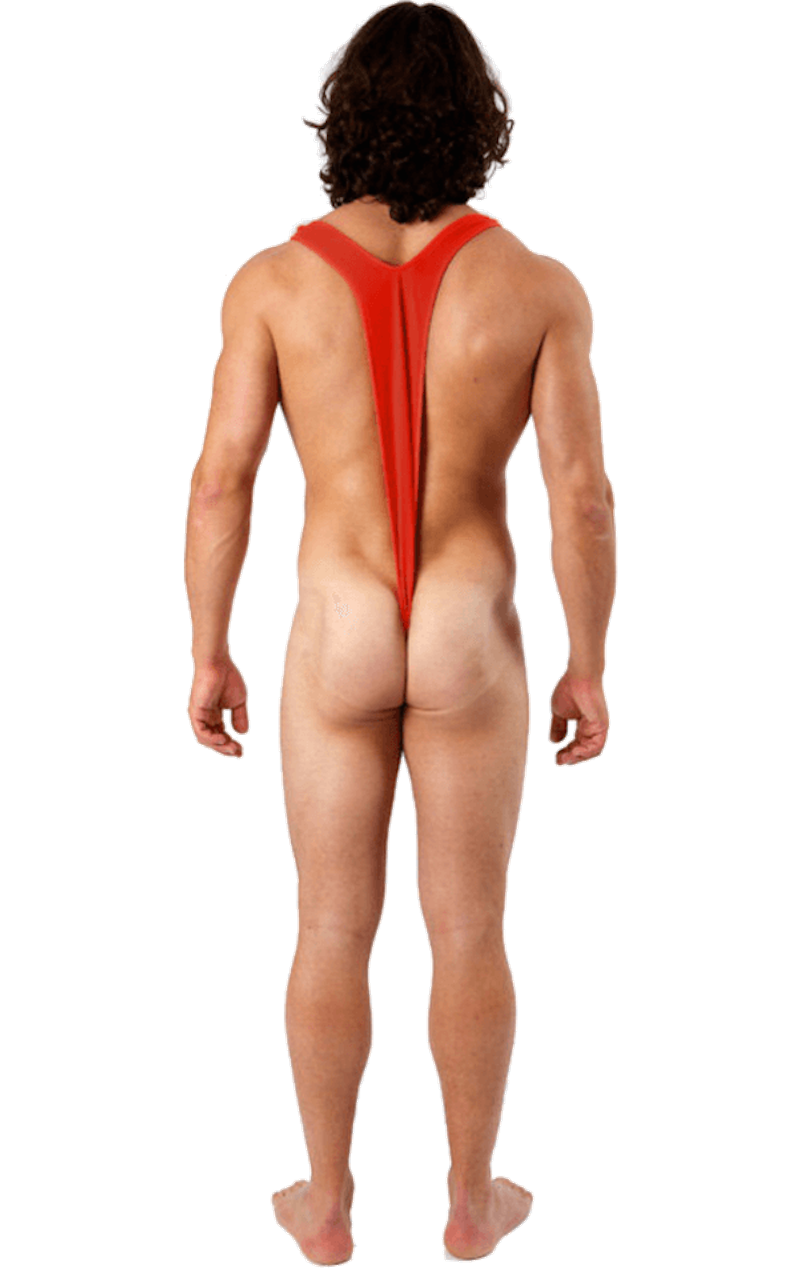 Red Borat Mankini Thong Swimsuit