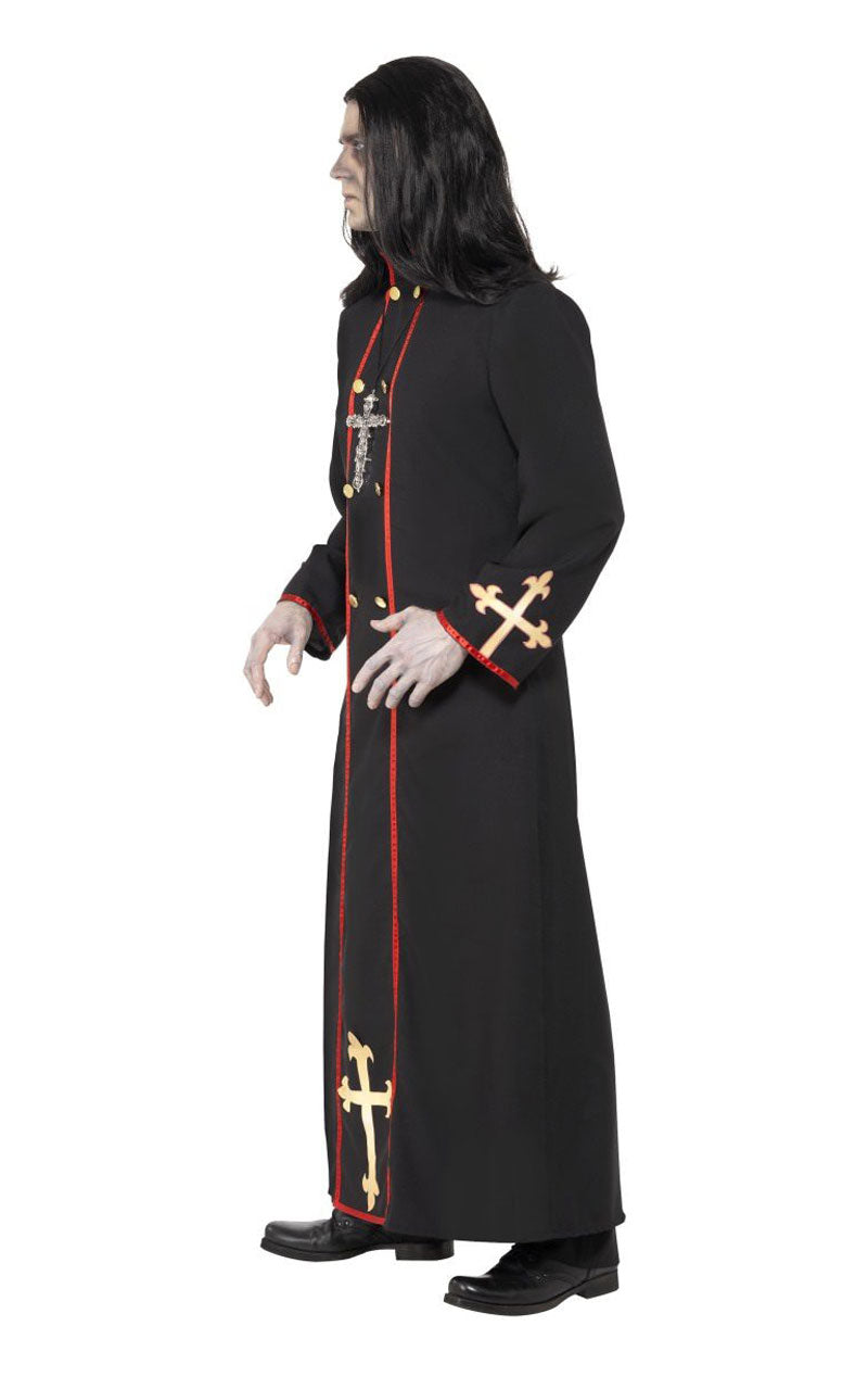 Mens Minister of Death Halloween Priest Costume