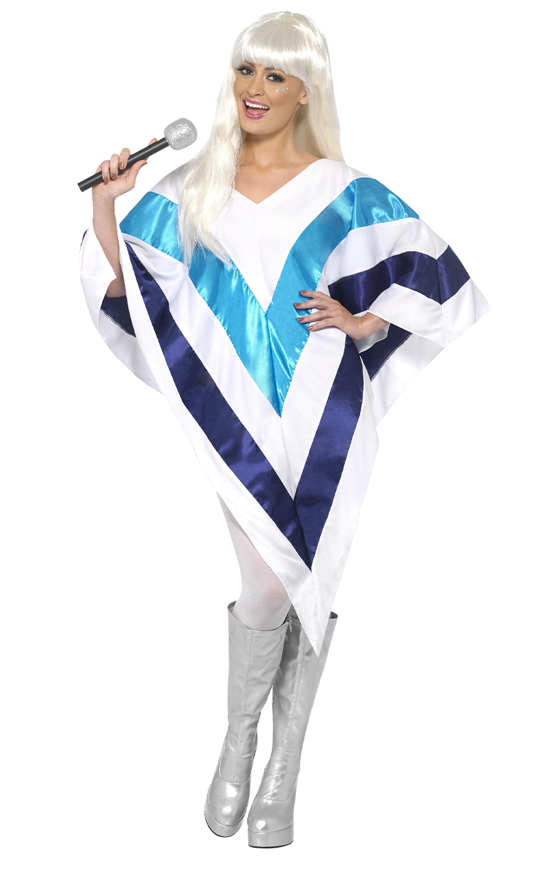 Womens 70s Super Trooper Abba Cape