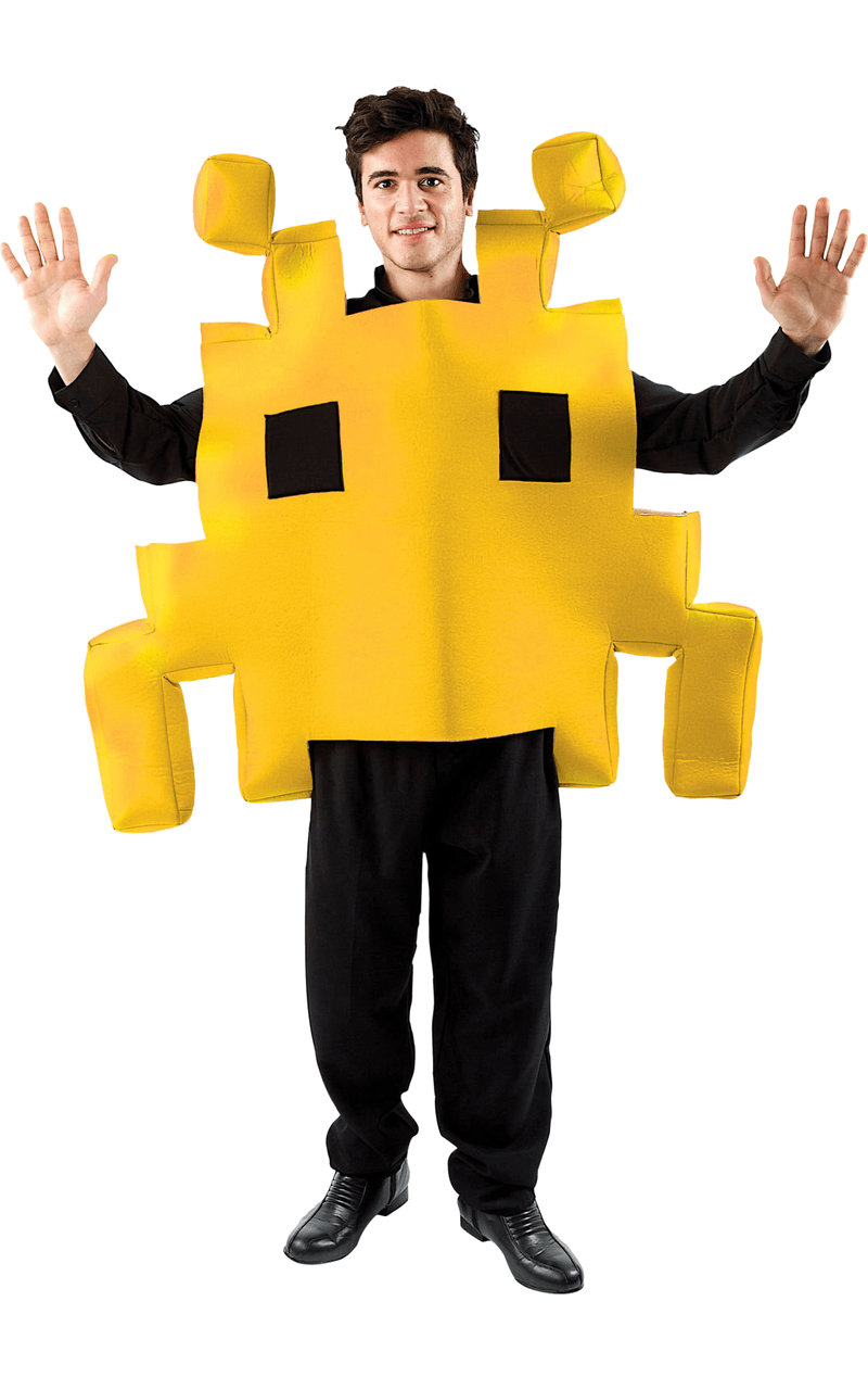 Adult Yellow Space Invader Costume