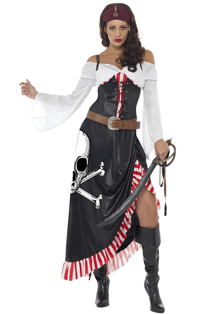 Womens Sultry Pirate Lady Costume